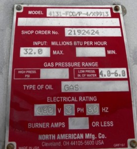 Boiler 32.0 Millions BTU per hour